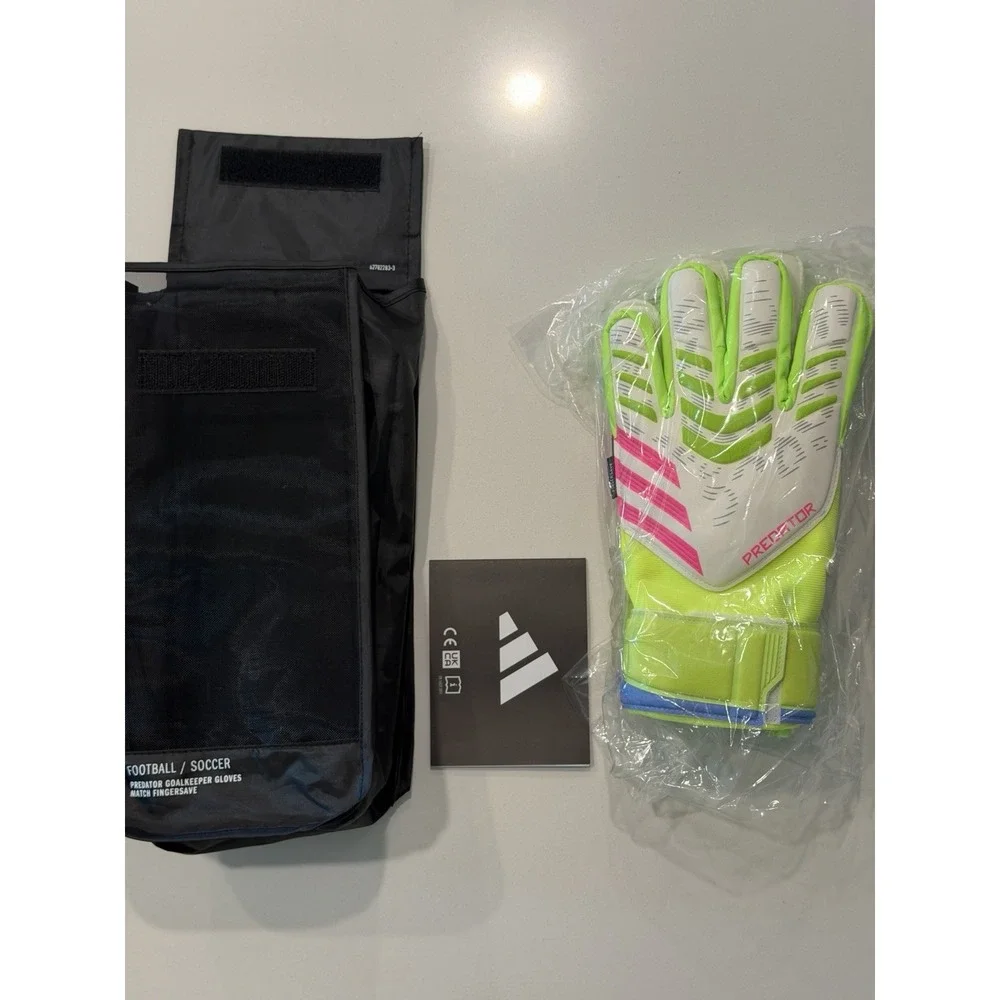 Adidas Predator Match Fingersave Goalkeeper Gloves Soccer Size 10 JH3803 NEW